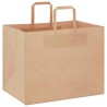 Sacs en papier 50 pcs avec poignées marron 32x22x24 cm 