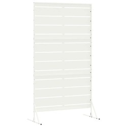 Écran de confidentialité , blanc, 100x50x180 cm, en acier. 