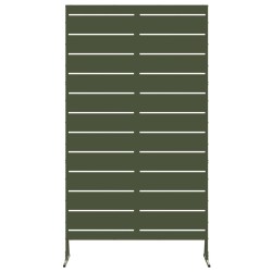 Écran de confidentialité vert olive 100x50x180 cm en acier 