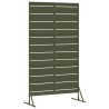 Écran de confidentialité vert olive 100x50x180 cm en acier 