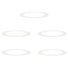 Planteurs Blancs Blanc Plastique Grand Planteur Blanc Rond 