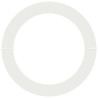 Planteurs Blancs Blanc Plastique Grand Planteur Blanc Rond 