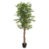 Citronnier artificiel avec 3 troncs vert 180 cm PP 