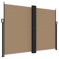 Auvent latéral rétractable taupe 180x600 cm 