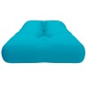 Coussin de palette turquoise 120x40x12 cm tissu 