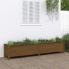 Lit surélevé de jardin brun miel 199,5x40x39 cm bois pin massif 