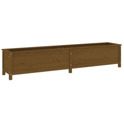 Lit surélevé de jardin brun miel 199,5x40x39 cm bois pin massif 