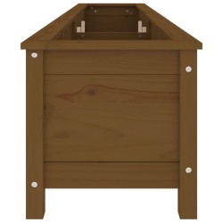 Lit surélevé de jardin brun miel 199,5x40x39 cm bois pin massif 