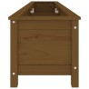 Lit surélevé de jardin brun miel 199,5x40x39 cm bois pin massif 