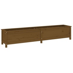 Lit surélevé de jardin brun miel 199,5x40x39 cm bois pin massif 