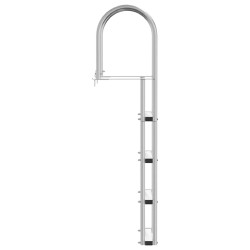 Échelle de quai Argent 45 x 11,5 x 162 cm Aluminium 