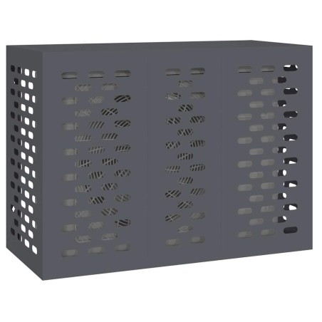 Couvercle de climatiseur anthracite 110x50x80 cm en acier 