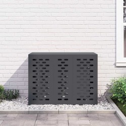 Couvercle de climatiseur anthracite 110x50x80 cm en acier 