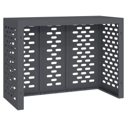 Couvercle de climatiseur anthracite 110x50x80 cm en acier 