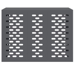 Couvercle de climatiseur anthracite 110x50x80 cm en acier 