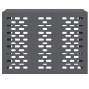 Couvercle de climatiseur anthracite 110x50x80 cm en acier 