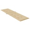 Coussin de chaise longue beige mélangé (75+105) x 50 x 4 cm tissu 
