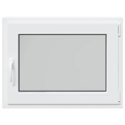 Fenêtre de sous-sol« RISOR » 80 x 70 cm oscillo-battante DIN droite blanche 