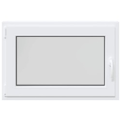 Fenêtre de sous-sol« RISOR » 90 x 70 cm oscillo-battante DIN gauche blanche 