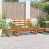 Banc de jardin 2-en-1 190 cm Bois solide d'acacia 