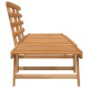 Banc de jardin 2-en-1 190 cm Bois solide d'acacia 