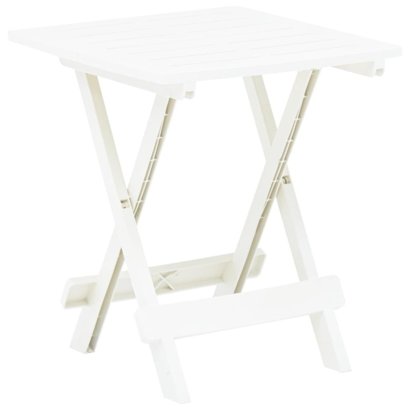 Table pliable de jardin blanc 45x43x50 cm plastique Table pliable de jardin blanc 45x43x50 cm plastique