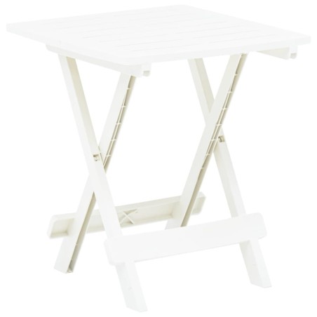 Table pliable de jardin blanc 45x43x50 cm plastique  