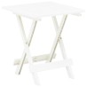 Table pliable de jardin blanc 45x43x50 cm plastique  