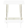 Table pliable de jardin blanc 45x43x50 cm plastique  