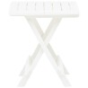 Table pliable de jardin blanc 45x43x50 cm plastique  