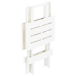 Table pliable de jardin blanc 45x43x50 cm plastique  