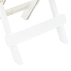 Table pliable de jardin blanc 45x43x50 cm plastique  