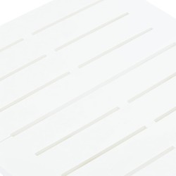 Table pliable de jardin blanc 45x43x50 cm plastique  