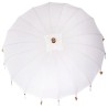 Parasol Crème x 250 cm Coton et bois massif 