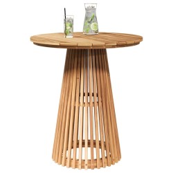 Table de jardin Ø70x75 cm Bois massif Teck 