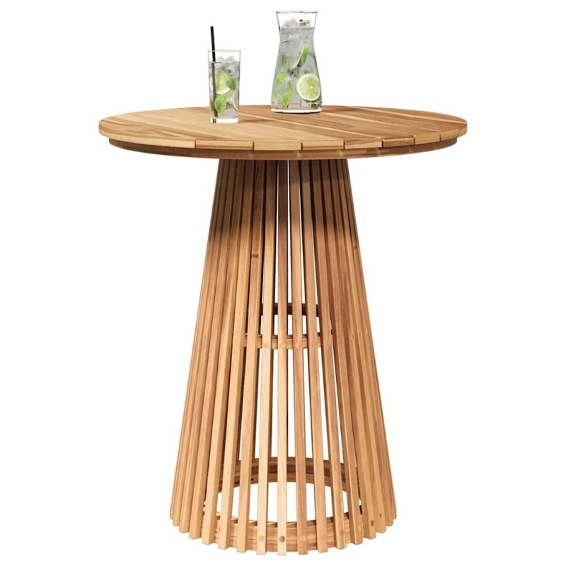 Table de jardin Ø70x75 cm Bois massif Teck 