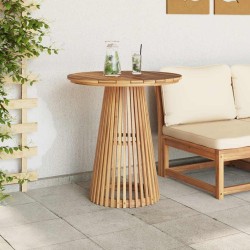 Table de jardin Ø70x75 cm Bois massif Teck 