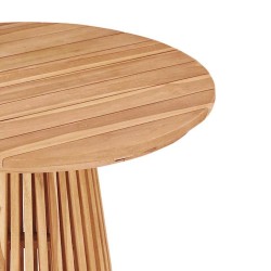 Table de jardin Ø70x75 cm Bois massif Teck 