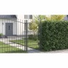 Porte de Jardin Gris 200 x 100 cm 100 x 200 cm Acier 