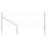 Ensemble de Clôture 2 pièces Acier galvanisé 25 x 0.5 m Durable 