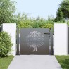 Porte de Jardin Autre Noir 105 x 100 cm Acier peint par poudre 