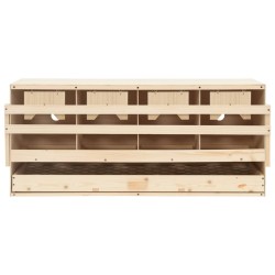 Pondoir 4 compartiments 106x40x45 cm bois de pin massif 