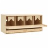 Pondoir 4 compartiments 106x40x45 cm bois de pin massif 