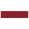Panneaux muraux 12 pcs Rouge bordeaux 60x15 cm Velours 1,08 m² 