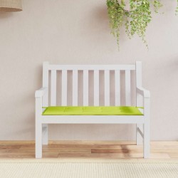 Coussin de banc de jardin vert brillant 120x50x4cm tissu oxford 