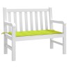 Coussin de banc de jardin vert brillant 120x50x4cm tissu oxford 