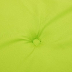 Coussin de banc de jardin vert brillant 120x50x4cm tissu oxford 