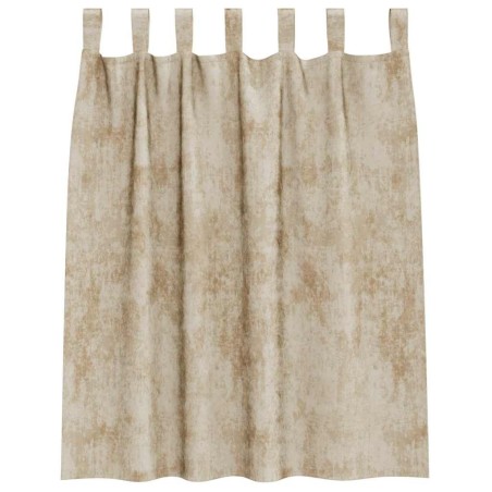 Rideaux en velours 2 pcs avec œillets crème 140x140 cm 