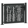 Porte de Jardin Autre Noir 105 x 100 cm Acier peint par poudre 