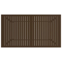 Table de jardin Marron 140x80x72 cm Acier 